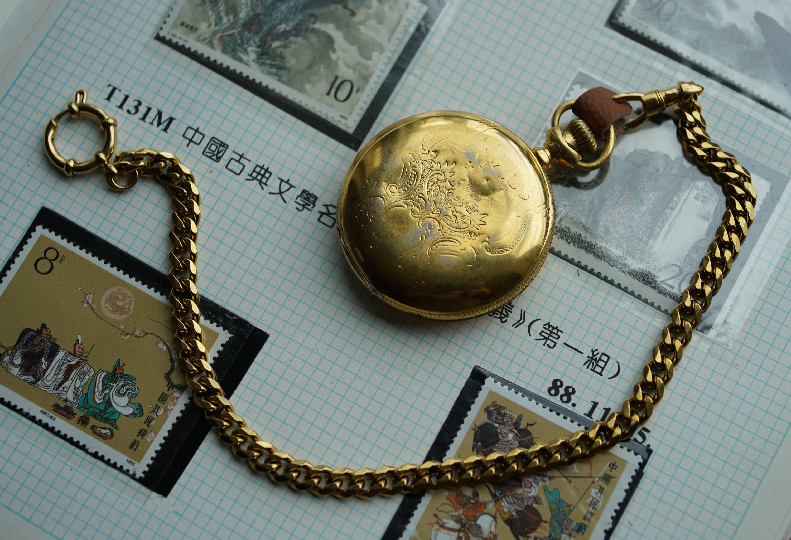 Elgin open-face pocket watch, the first piece in the collection
