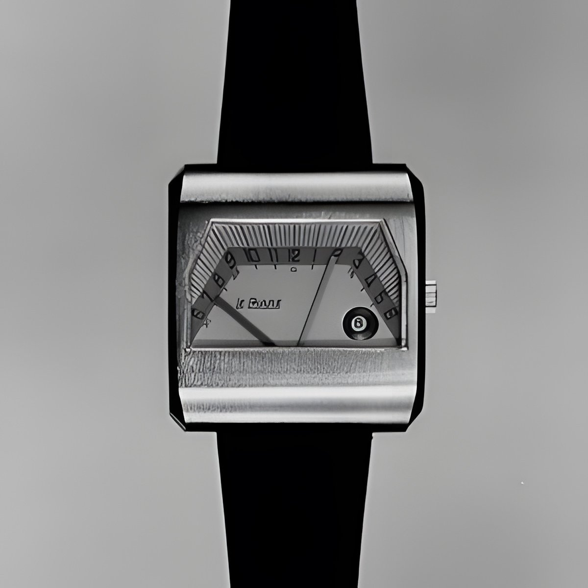 Le Phare Sectora wristwatch shown in period 1974 fair photography