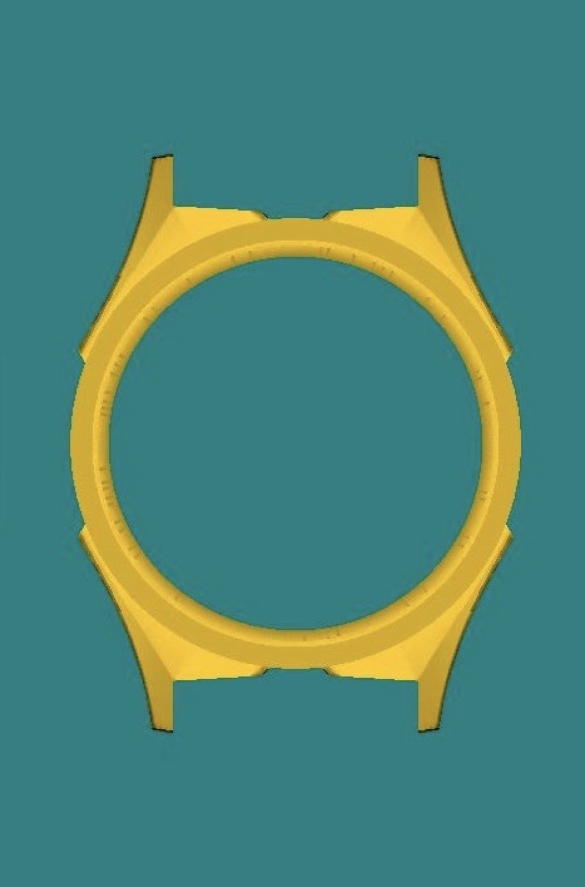 CAD drawing of the Three-Hander case