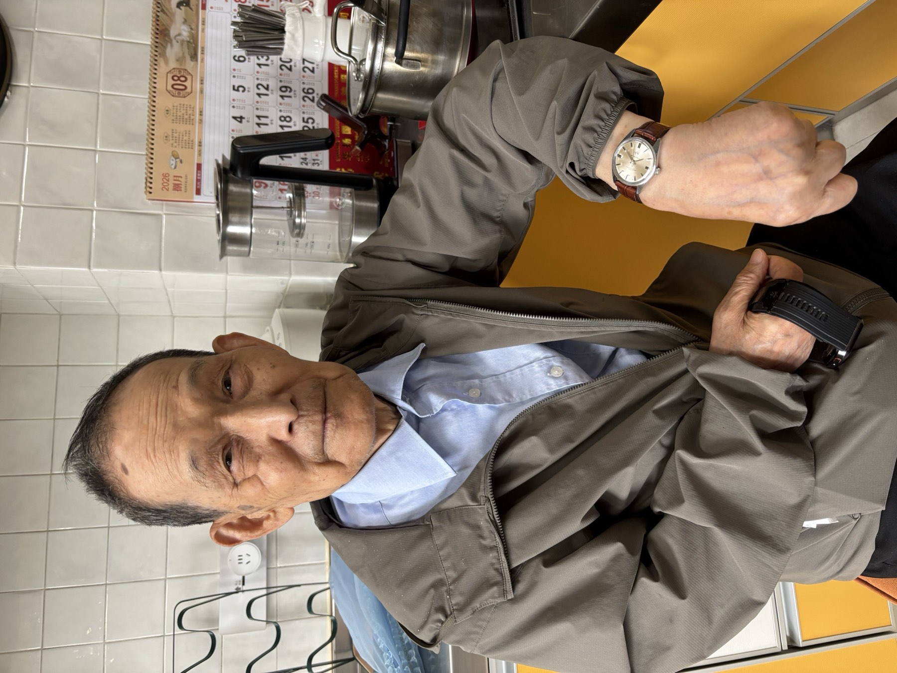 My grandfather wearing one of the heirloom watches